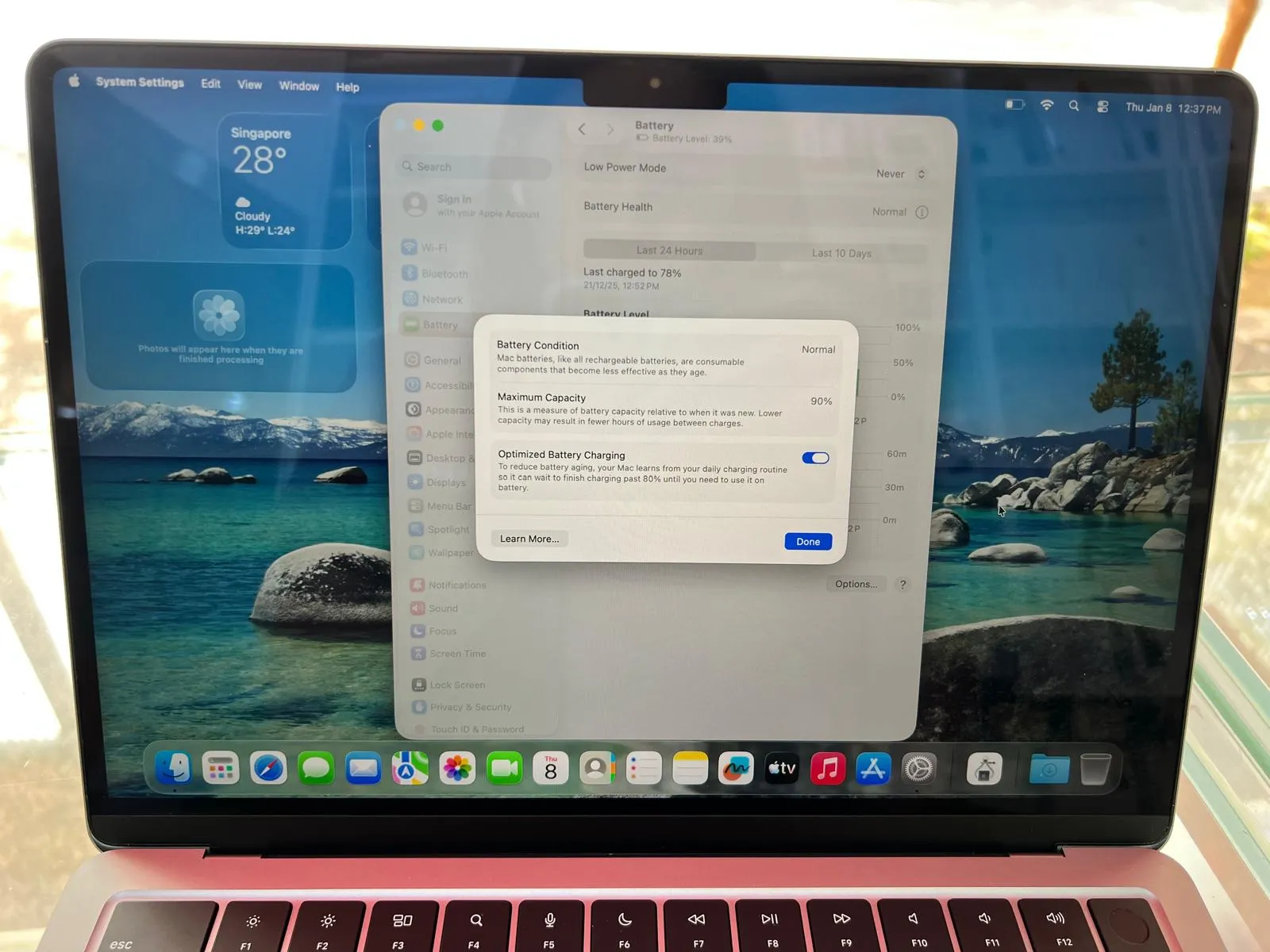 MACBOOK AIR M2 2022-256GB photo 4 – Bishan, AMK