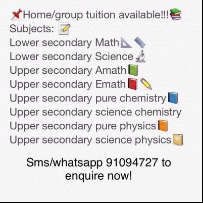 Image CCK Secondary Maths and Sciences Tuition