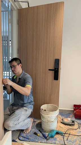 Image Benny's Stellar Door Lock Installation at Lockwin Singapore