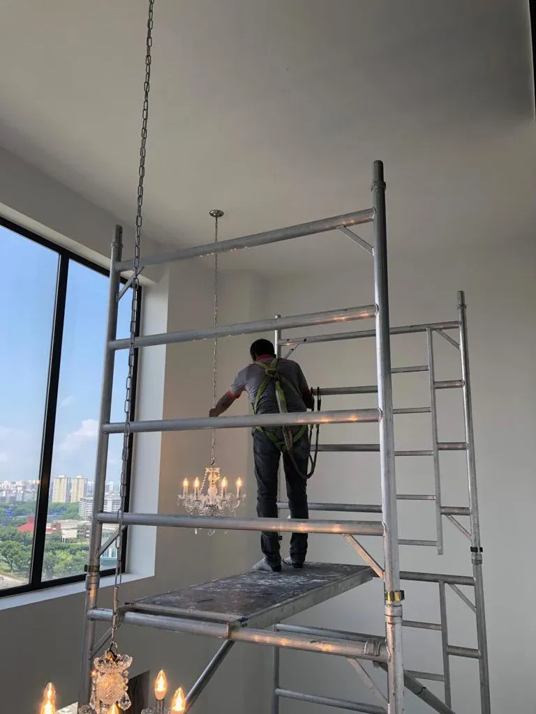 Image Licensed Electrician Kumar Ensures Safe Heater Setup – AVV Electrical Singapore