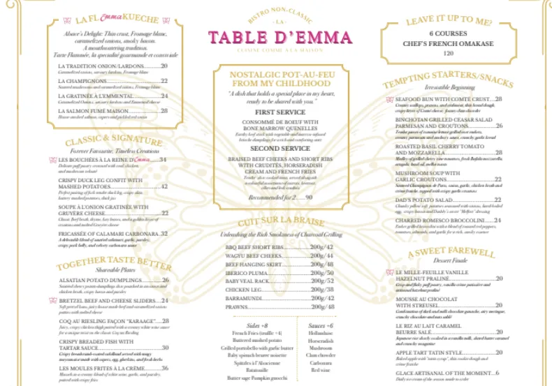 Image La Table d’Emma – Exceptional Hospitality by Chef Michael